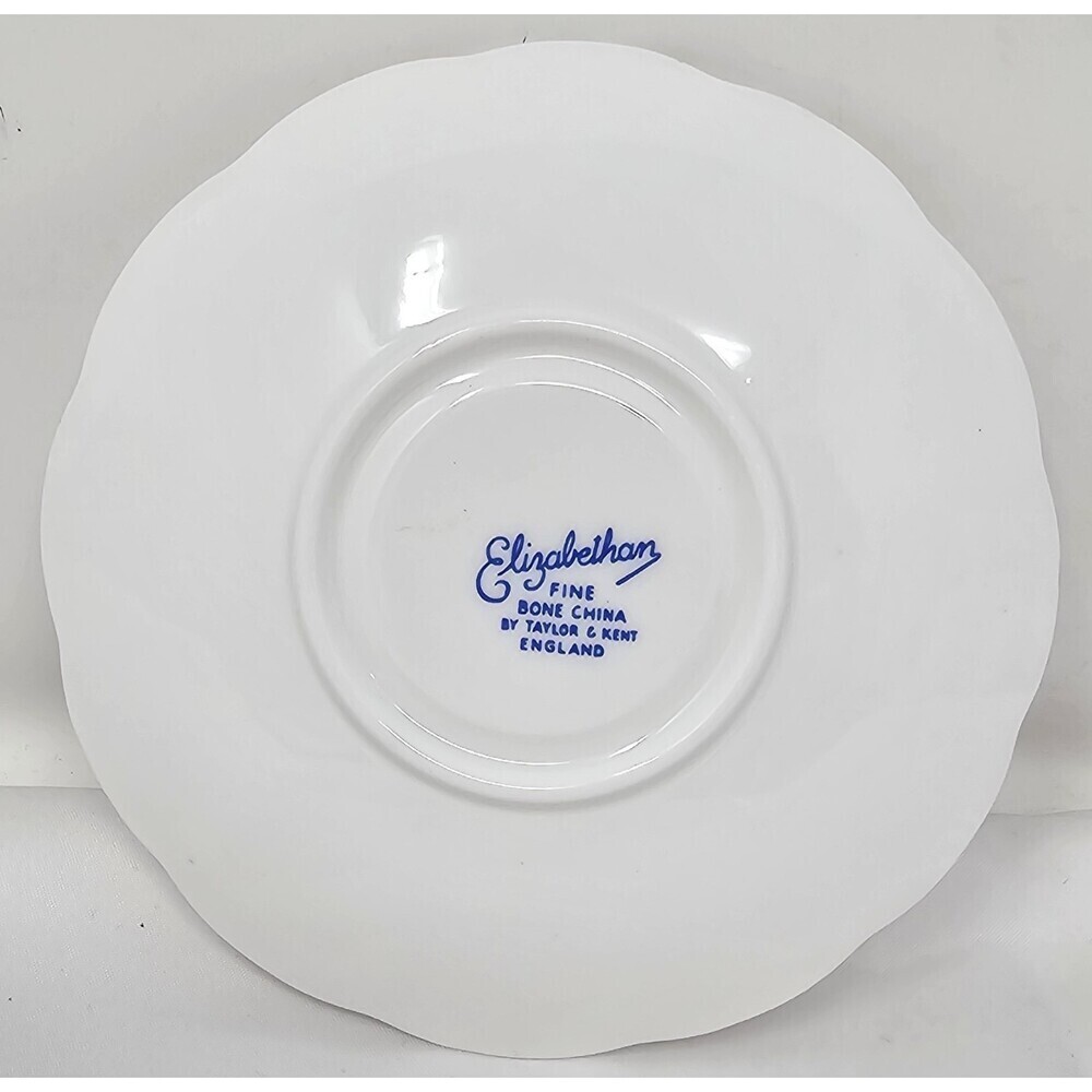 Elizabethan England Fine Bone China Happy Birthday Saucer Plate Floral Vintage - Picture 2 of 6